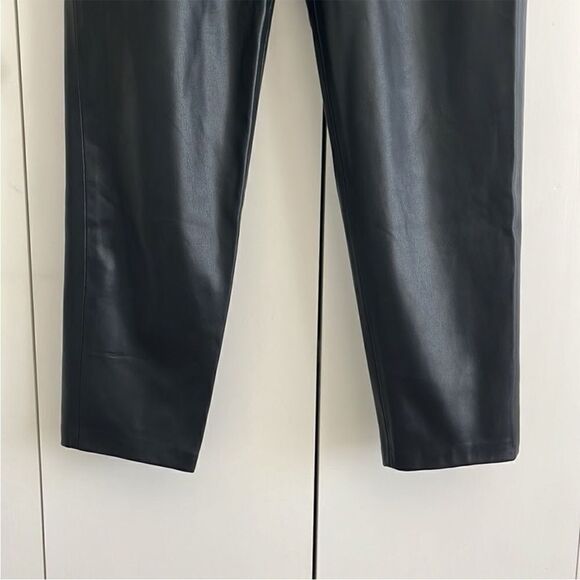 Zara High Waist Faux Leather Cropped Pants - Picture 7 of 8